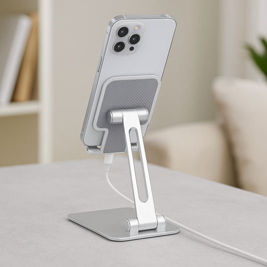 Universal Foldable Phone & Tablet Stand – Minimalist Travel Design