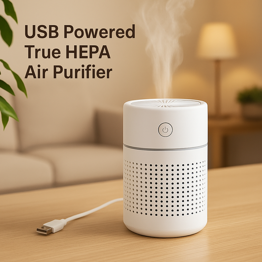 USB HEPA Air Purifier – Compact Calm for Your Space